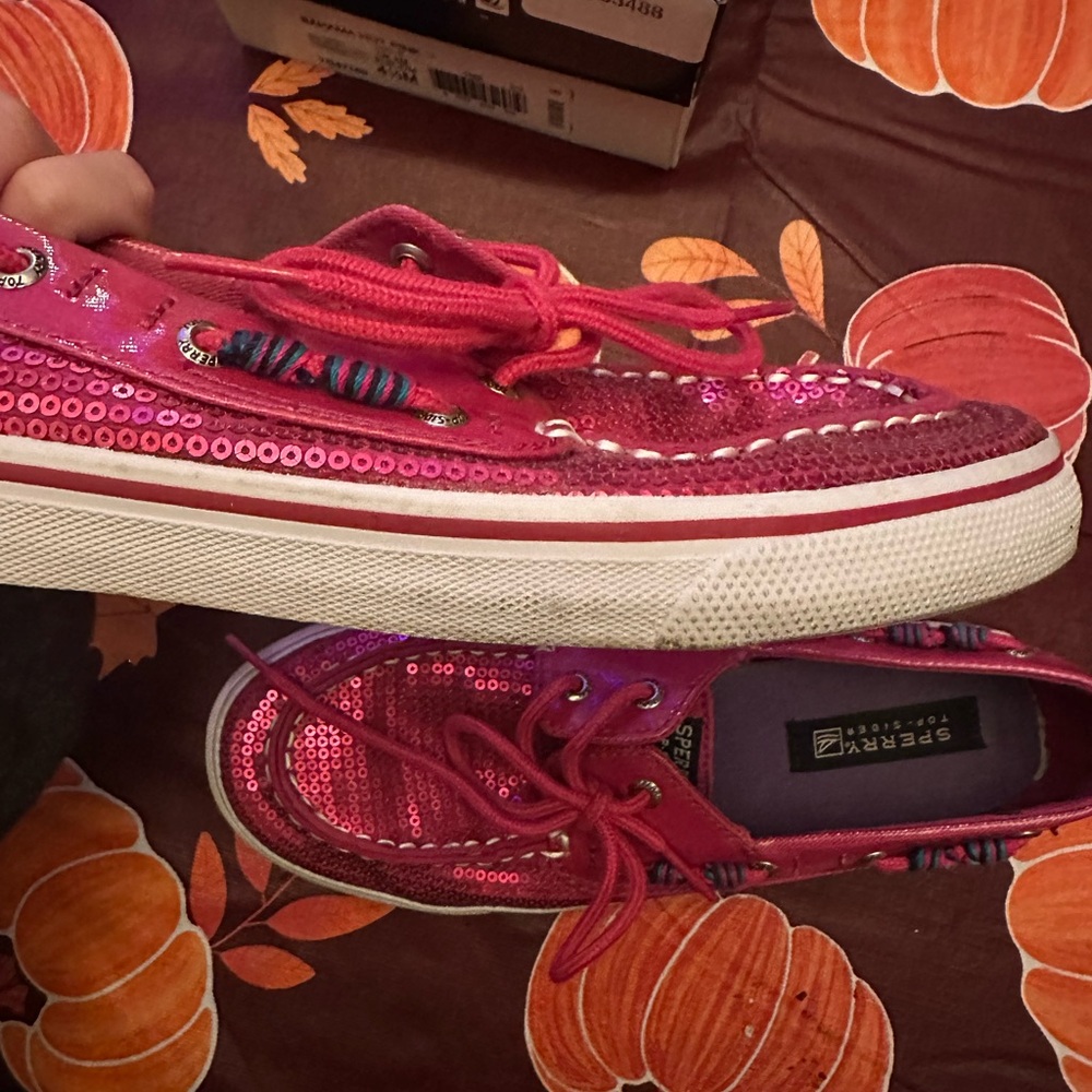 Pink sequin Sperry’s - Picture 4 of 6